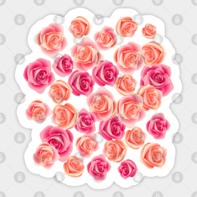 Rose Garden Sticker by Jirka Svetlik